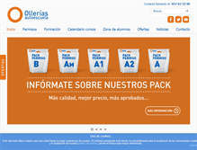 Tablet Screenshot of olleriasautoescuela.com